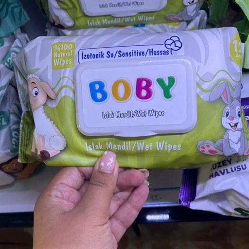 دستمال مرطوب کودک برای پوست های حساس 120 عددی طرح گوسفند بابی Boby